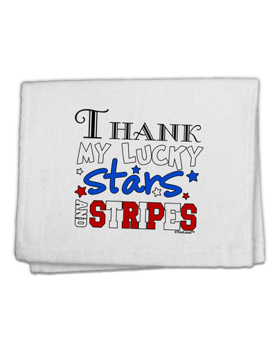 Thank My Lucky Stars and Stripes Color 11&#x22;x18&#x22; Dish Fingertip Towel by TooLoud-Fingertip Towel-TooLoud-White-Davson Sales