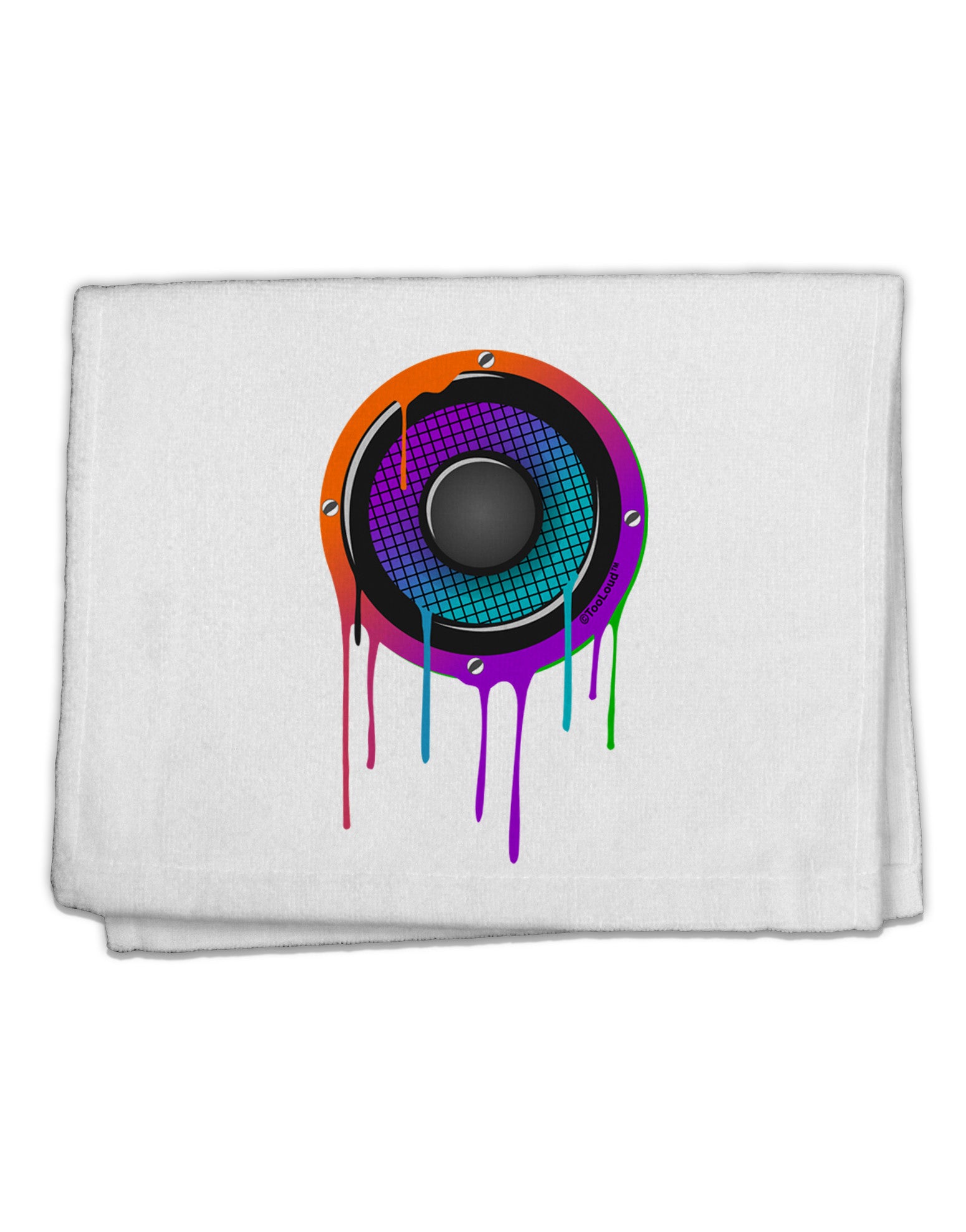 Paint Drips Speaker 11&#x22;x18&#x22; Dish Fingertip Towel-Fingertip Towel-TooLoud-White-Davson Sales
