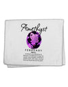 Birthstone Amethyst 11&#x22;x18&#x22; Dish Fingertip Towel by TooLoud-Fingertip Towel-TooLoud-White-Davson Sales