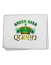 Green Beer Queen 11&#x22;x18&#x22; Dish Fingertip Towel-Fingertip Towel-TooLoud-White-Davson Sales