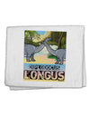 Diplodocus Longus - With Name 11&#x22;x18&#x22; Dish Fingertip Towel by TooLoud-TooLoud-White-Davson Sales