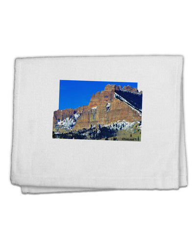 Colorado Snowy Mountains Cutout 11&#x22;x18&#x22; Dish Fingertip Towel-Fingertip Towel-TooLoud-White-Davson Sales