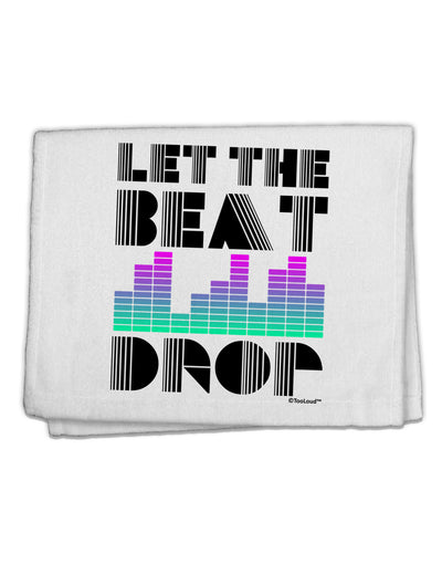 Let the Beat Drop Design 11&#x22;x18&#x22; Dish Fingertip Towel by TooLoud-Fingertip Towel-TooLoud-White-Davson Sales