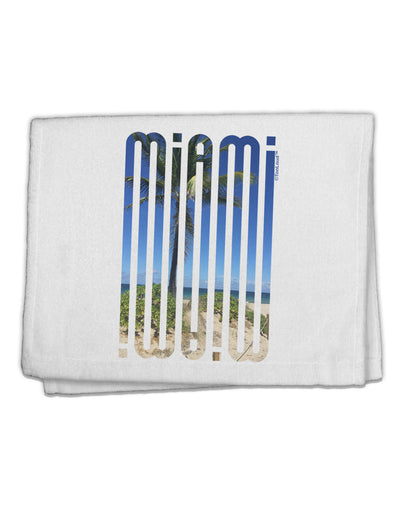 Miami Beach View Mirage 11&#x22;x18&#x22; Dish Fingertip Towel-Fingertip Towel-TooLoud-White-Davson Sales