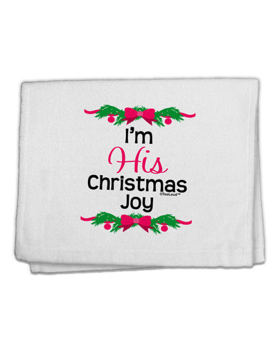 His Christmas Joy Matching His & Hers 11&#x22;x18&#x22; Dish Fingertip Towel-Fingertip Towel-TooLoud-White-Davson Sales