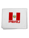 Peru Flag 11&#x22;x18&#x22; Dish Fingertip Towel-Fingertip Towel-TooLoud-White-Davson Sales