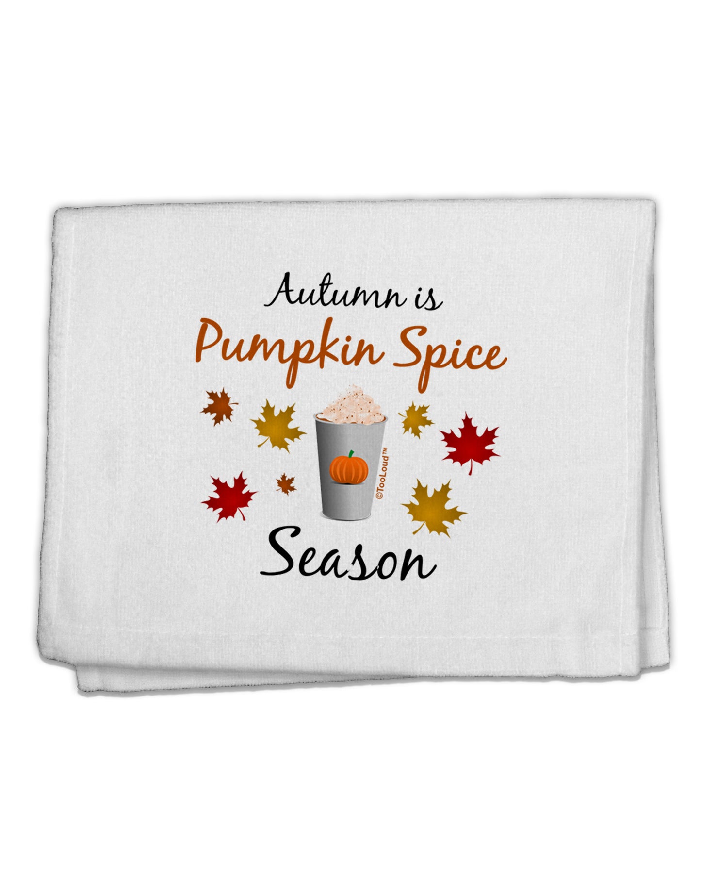 Pumpkin Spice Season 11&#x22;x18&#x22; Dish Fingertip Towel-Fingertip Towel-TooLoud-White-Davson Sales