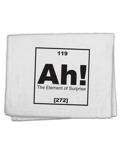 Ah the Element of Surprise Funny Science 11&#x22;x18&#x22; Dish Fingertip Towel by TooLoud-Fingertip Towel-TooLoud-White-Davson Sales