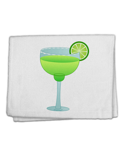 Green Margarita with Lime - Cinco de Mayo 11&#x22;x18&#x22; Dish Fingertip Towel by TooLoud-Fingertip Towel-TooLoud-White-Davson Sales