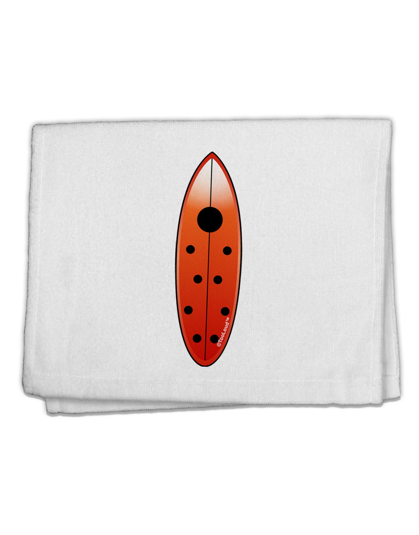 Ladybug Surfboard 11&#x22;x18&#x22; Dish Fingertip Towel by TooLoud-Fingertip Towel-TooLoud-White-Davson Sales