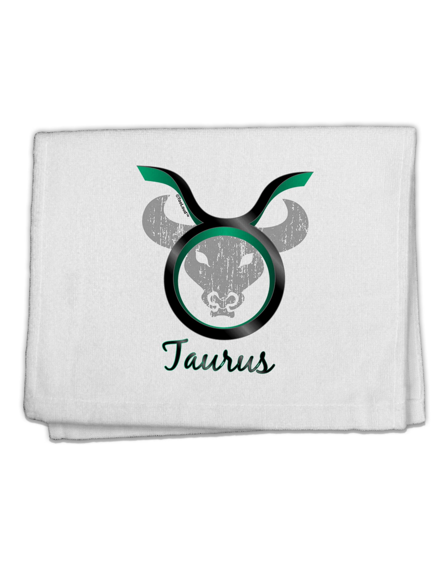 Taurus Symbol 11&#x22;x18&#x22; Dish Fingertip Towel-Fingertip Towel-TooLoud-White-Davson Sales