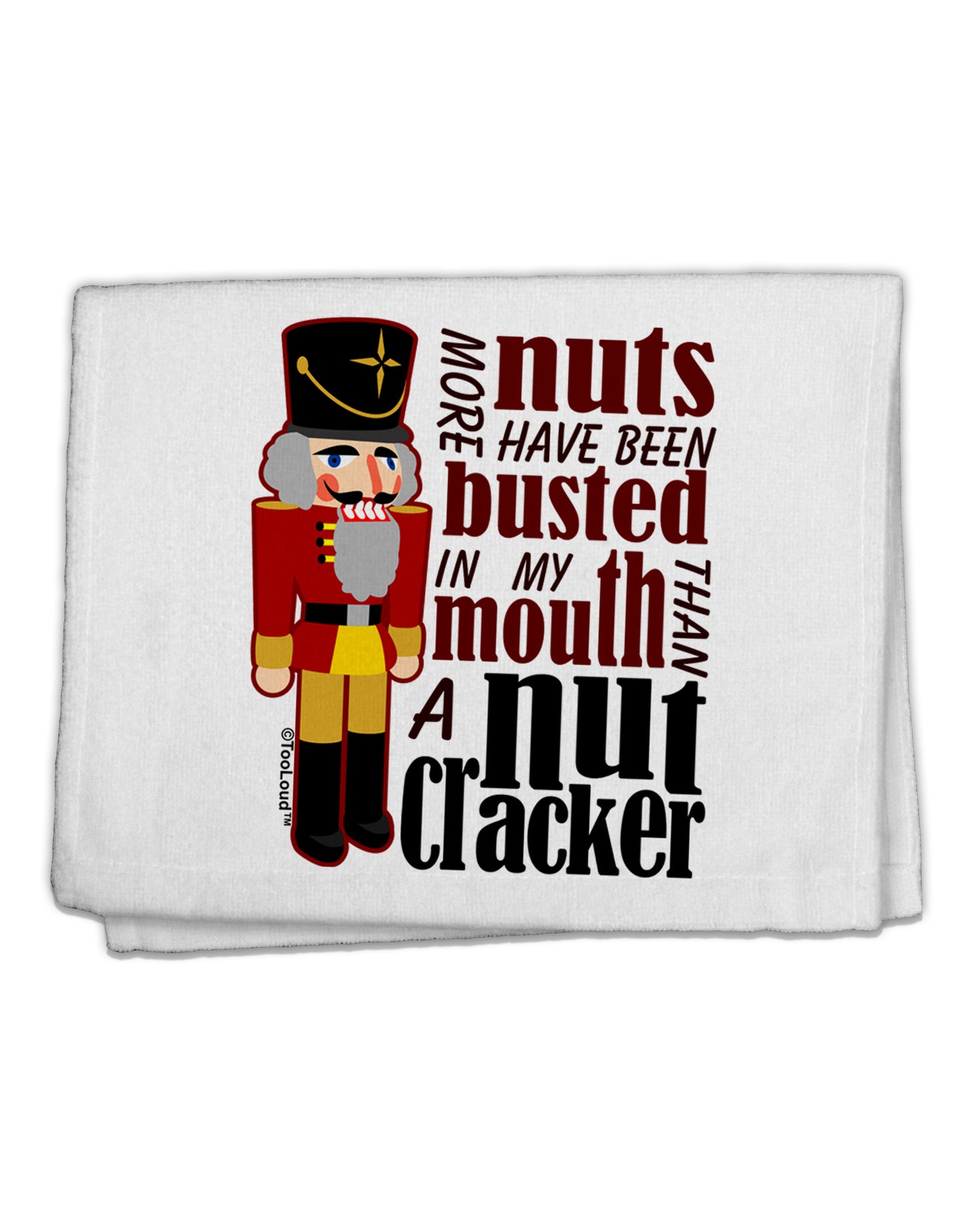 More Nuts Busted - My Mouth 11&#x22;x18&#x22; Dish Fingertip Towel by TooLoud-TooLoud-White-Davson Sales