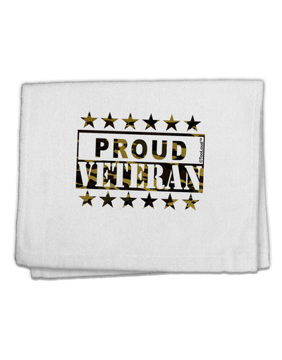 Proud Veteran Camo 11&#x22;x18&#x22; Dish Fingertip Towel-Fingertip Towel-TooLoud-White-Davson Sales