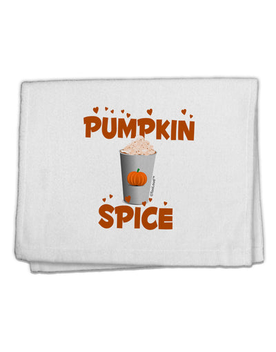 Pumpkin Spice Latte Hearts 11&#x22;x18&#x22; Dish Fingertip Towel-Fingertip Towel-TooLoud-White-Davson Sales