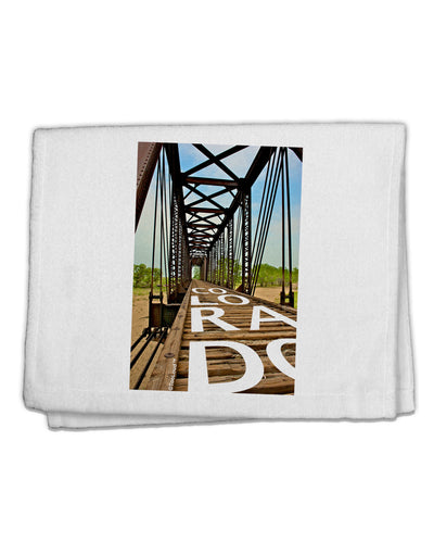 Colorado Bridge Text 11&#x22;x18&#x22; Dish Fingertip Towel-Fingertip Towel-TooLoud-White-Davson Sales