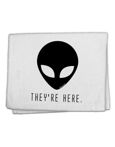 Alien They Are Here 11&#x22;x18&#x22; Dish Fingertip Towel-Fingertip Towel-TooLoud-White-Davson Sales