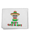 Happy Cinco de Mayo Cat 11&#x22;x18&#x22; Dish Fingertip Towel by TooLoud-Fingertip Towel-TooLoud-White-Davson Sales