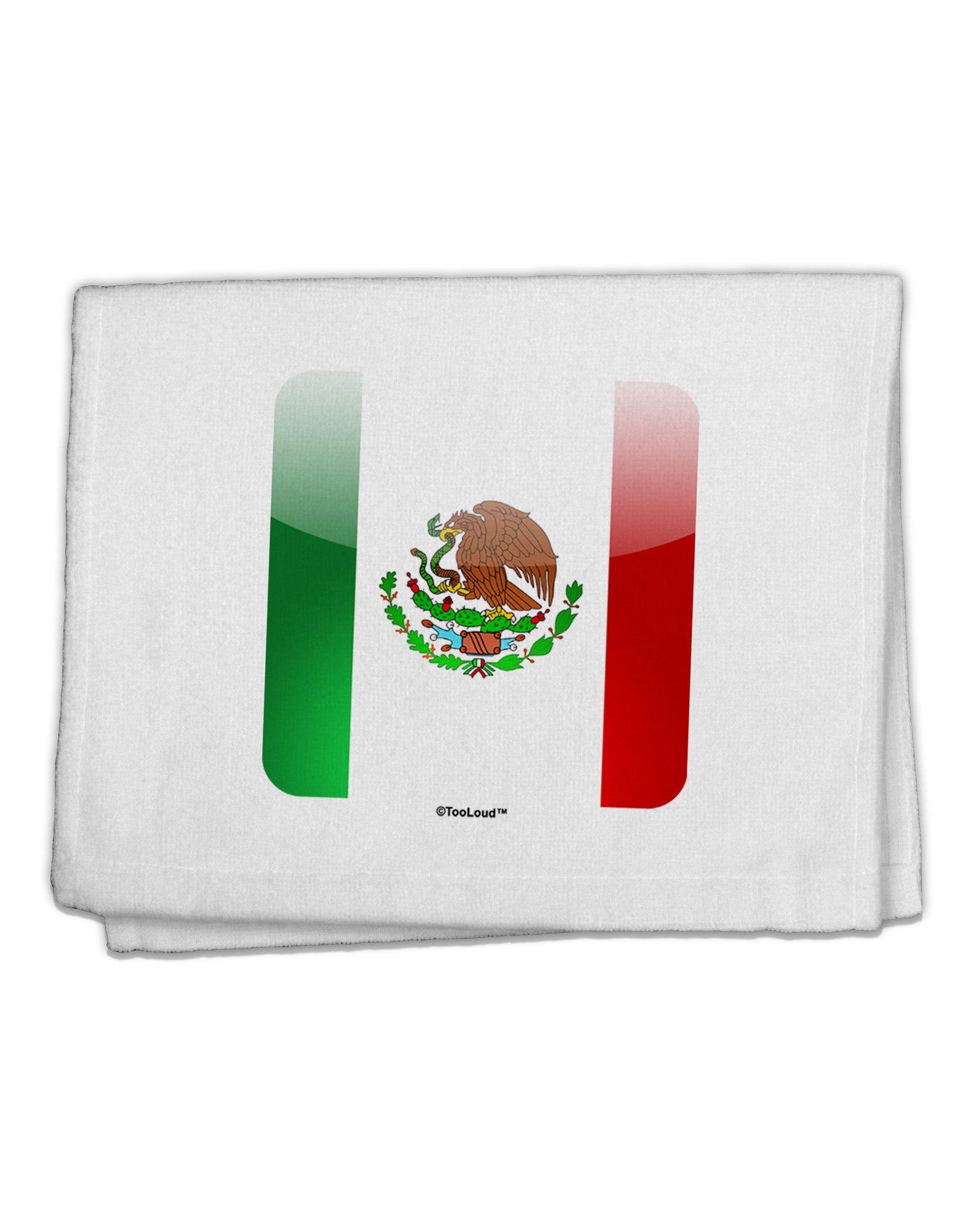 Mexican Flag App Icon 11&#x22;x18&#x22; Dish Fingertip Towel by TooLoud-Fingertip Towel-TooLoud-White-Davson Sales