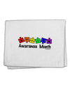 Autism Awareness Month - Colorful Puzzle Pieces 11&#x22;x18&#x22; Dish Fingertip Towel by TooLoud-Fingertip Towel-TooLoud-White-Davson Sales