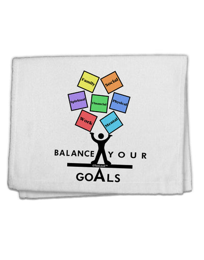 Balance Your Goals 11&#x22;x18&#x22; Dish Fingertip Towel-Fingertip Towel-TooLoud-White-Davson Sales