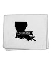 Louisiana - United States Shape 11&#x22;x18&#x22; Dish Fingertip Towel-Fingertip Towel-TooLoud-White-Davson Sales