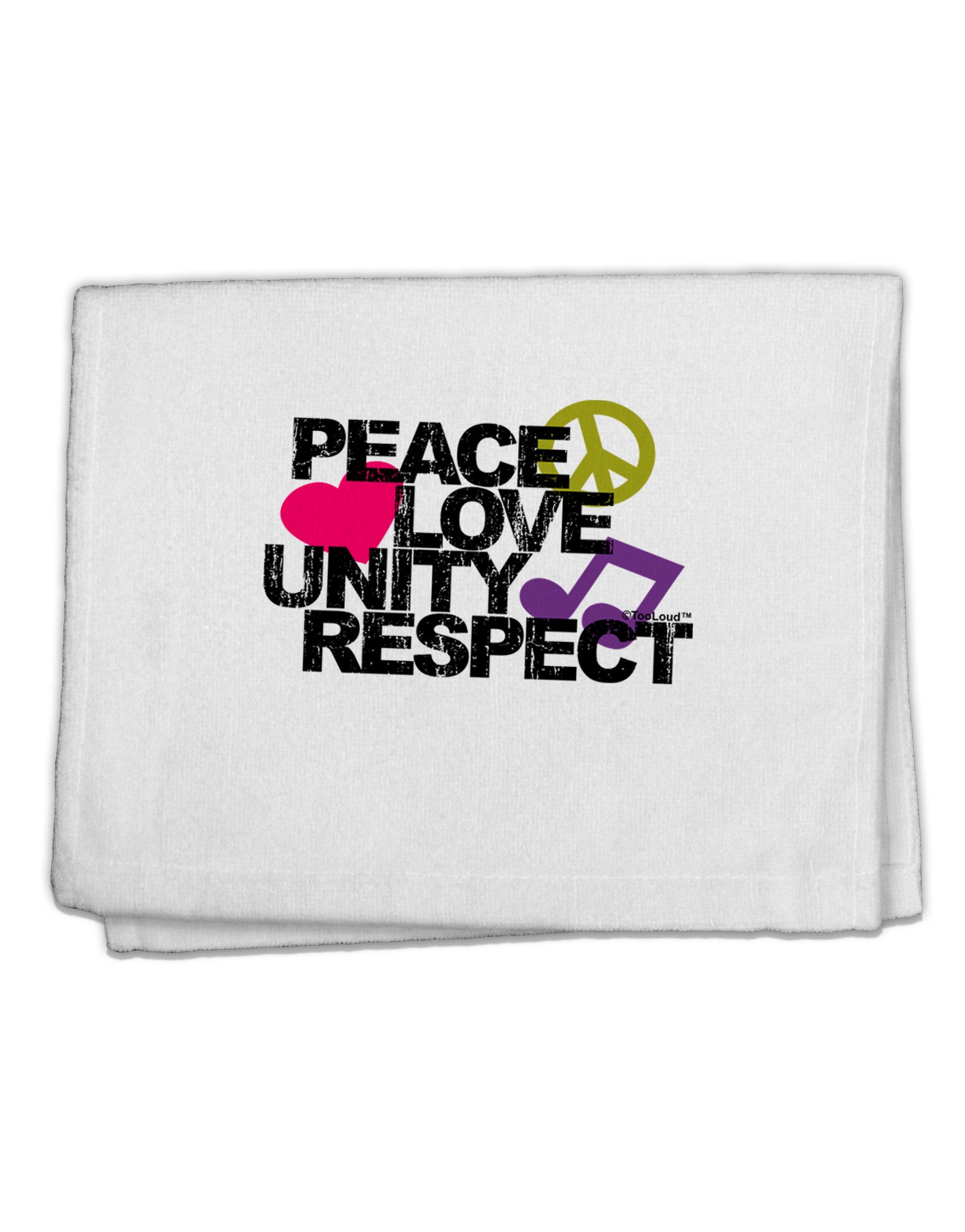 PLUR Distressed Text 11&#x22;x18&#x22; Dish Fingertip Towel-Fingertip Towel-TooLoud-White-Davson Sales