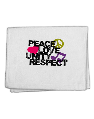 PLUR Distressed Text 11&#x22;x18&#x22; Dish Fingertip Towel-Fingertip Towel-TooLoud-White-Davson Sales