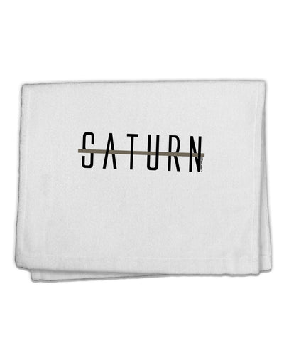 Planet Saturn Text Only 11&#x22;x18&#x22; Dish Fingertip Towel by TooLoud-Fingertip Towel-TooLoud-White-Davson Sales