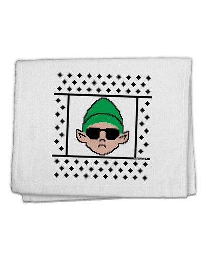 Cool Elf Christmas Sweater 11&#x22;x18&#x22; Dish Fingertip Towel-Fingertip Towel-TooLoud-White-Davson Sales