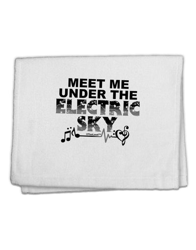 Electric Sky BnW 11&#x22;x18&#x22; Dish Fingertip Towel-Fingertip Towel-TooLoud-White-Davson Sales