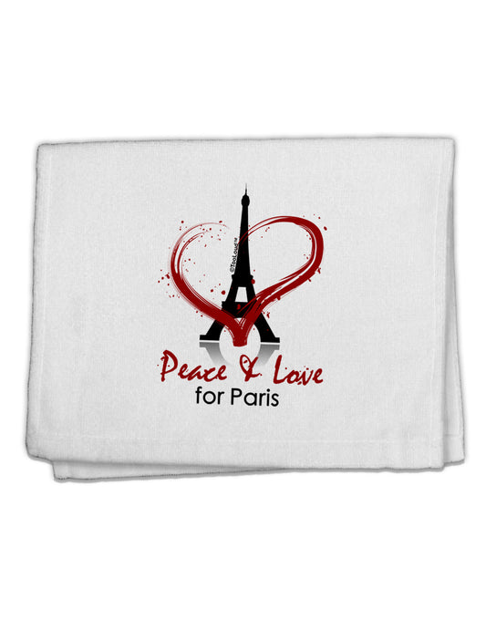 Peace & Love For Paris 11&#x22;x18&#x22; Dish Fingertip Towel-Fingertip Towel-TooLoud-White-Davson Sales