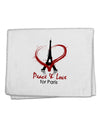 Peace & Love For Paris 11&#x22;x18&#x22; Dish Fingertip Towel-Fingertip Towel-TooLoud-White-Davson Sales