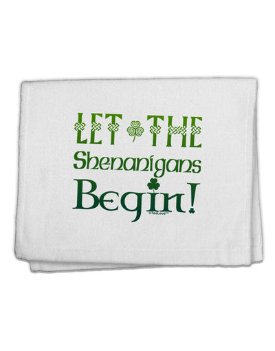 Let the Shenanigans Begin 11&#x22;x18&#x22; Dish Fingertip Towel-Fingertip Towel-TooLoud-White-Davson Sales