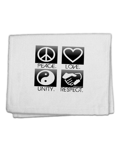 PLUR Squares BnW 11&#x22;x18&#x22; Dish Fingertip Towel-Fingertip Towel-TooLoud-White-Davson Sales