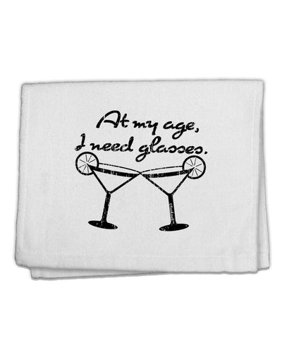 I Need Glasses - Margarita Distressed 11&#x22;x18&#x22; Dish Fingertip Towel by TooLoud-Fingertip Towel-TooLoud-White-Davson Sales