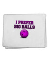 I Prefer Big Balls - Bowling 11&#x22;x18&#x22; Dish Fingertip Towel-Fingertip Towel-TooLoud-White-Davson Sales