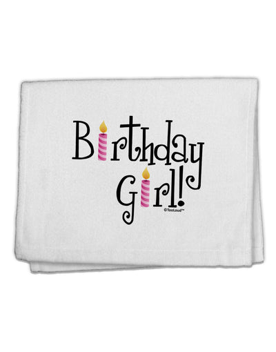 Birthday Girl - Birthday Candles 11&#x22;x18&#x22; Dish Fingertip Towel by TooLoud-Fingertip Towel-TooLoud-White-Davson Sales