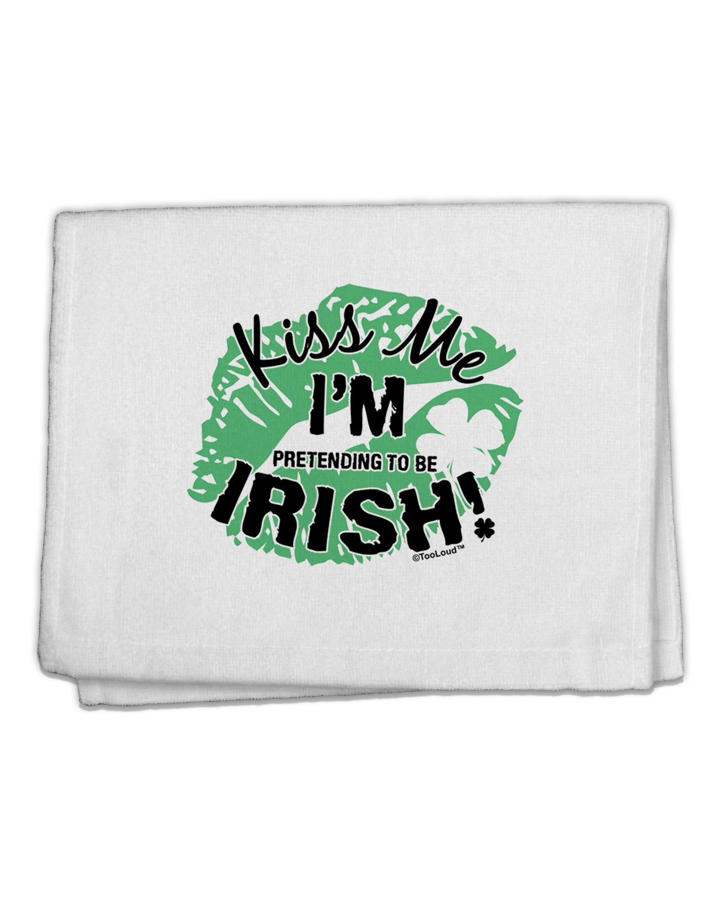 I'm Pretending To Be Irish 11&#x22;x18&#x22; Dish Fingertip Towel-Fingertip Towel-TooLoud-White-Davson Sales