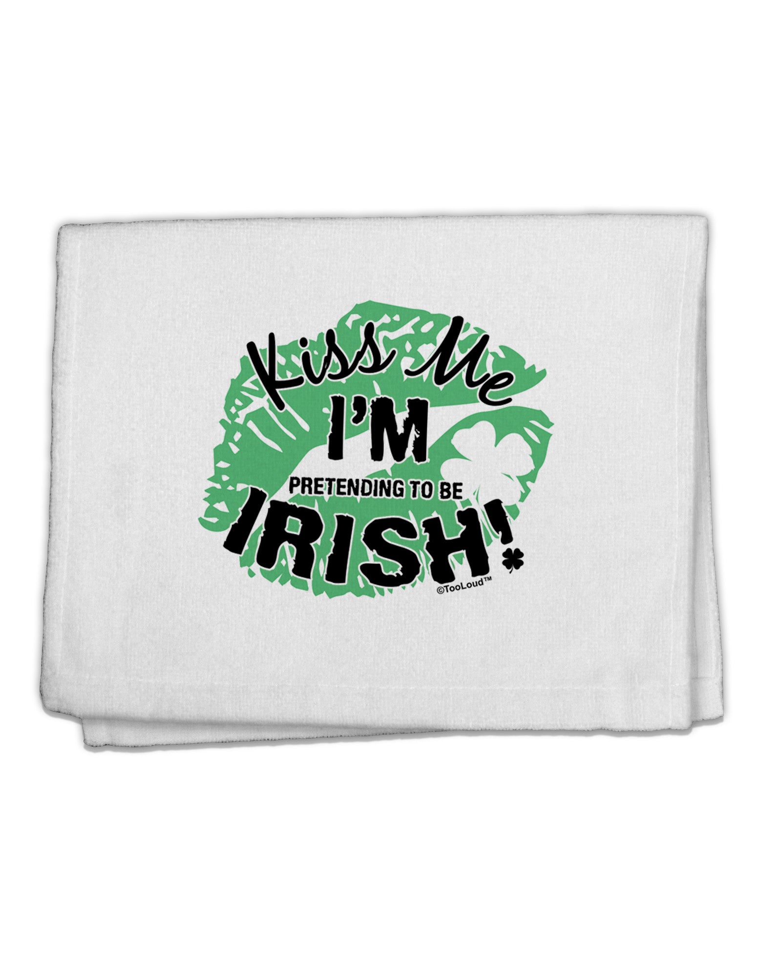 I'm Pretending To Be Irish 11&#x22;x18&#x22; Dish Fingertip Towel-Fingertip Towel-TooLoud-White-Davson Sales