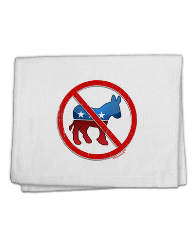 Distressed No Democrats Sign 11&#x22;x18&#x22; Dish Fingertip Towel-Fingertip Towel-TooLoud-White-Davson Sales