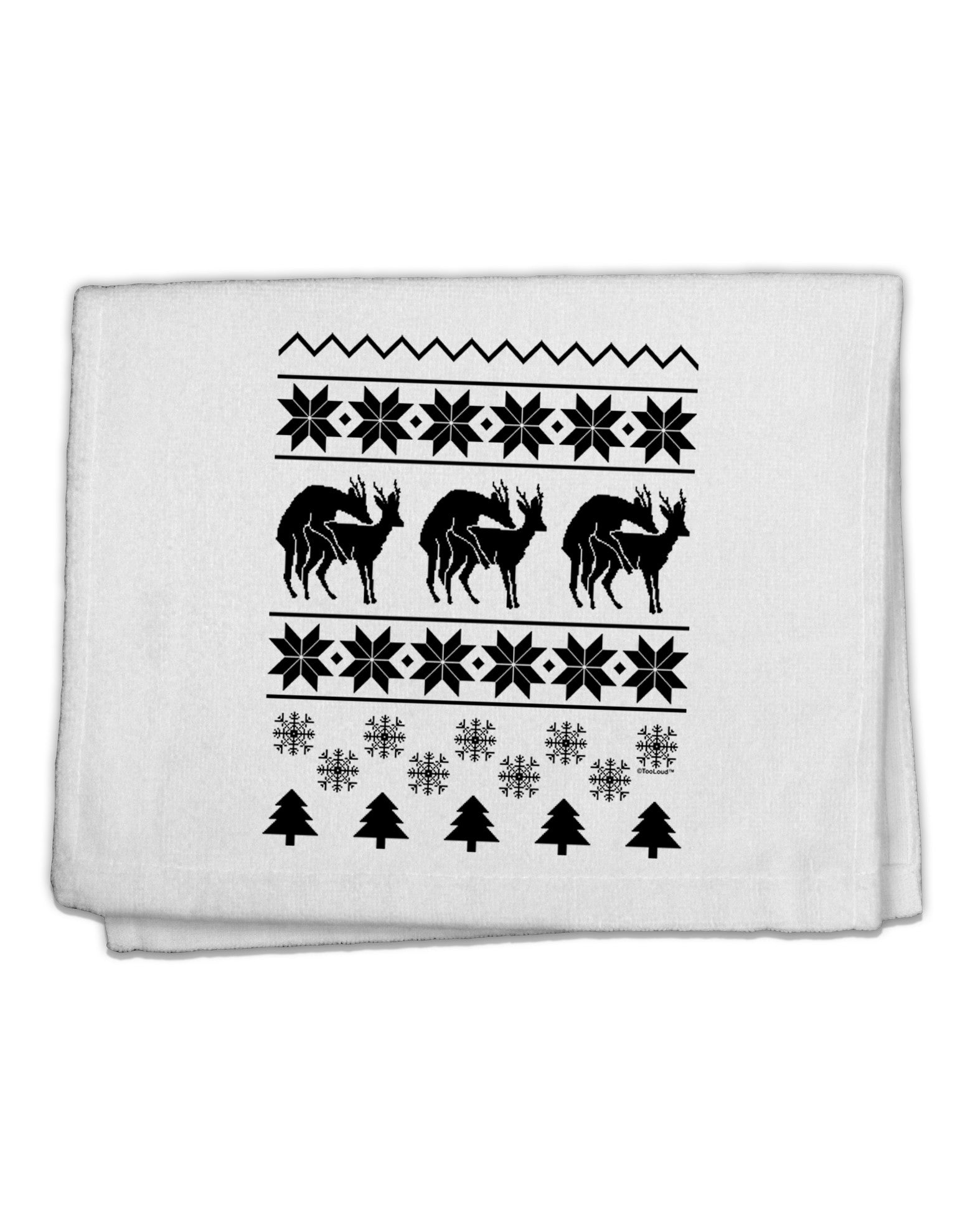 Humping Gay Reindeer 11&#x22;x18&#x22; Dish Fingertip Towel-Fingertip Towel-TooLoud-White-Davson Sales
