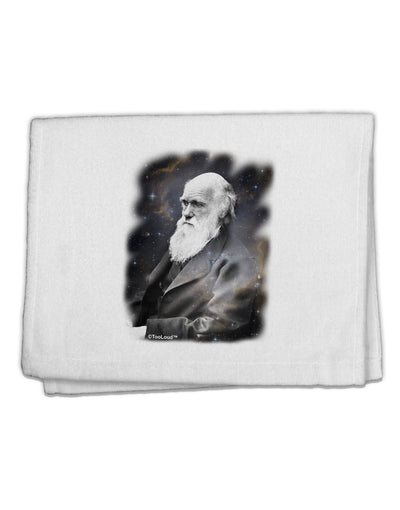 Charles Darwin In Space 11&#x22;x18&#x22; Dish Fingertip Towel by TooLoud-Fingertip Towel-TooLoud-White-Davson Sales