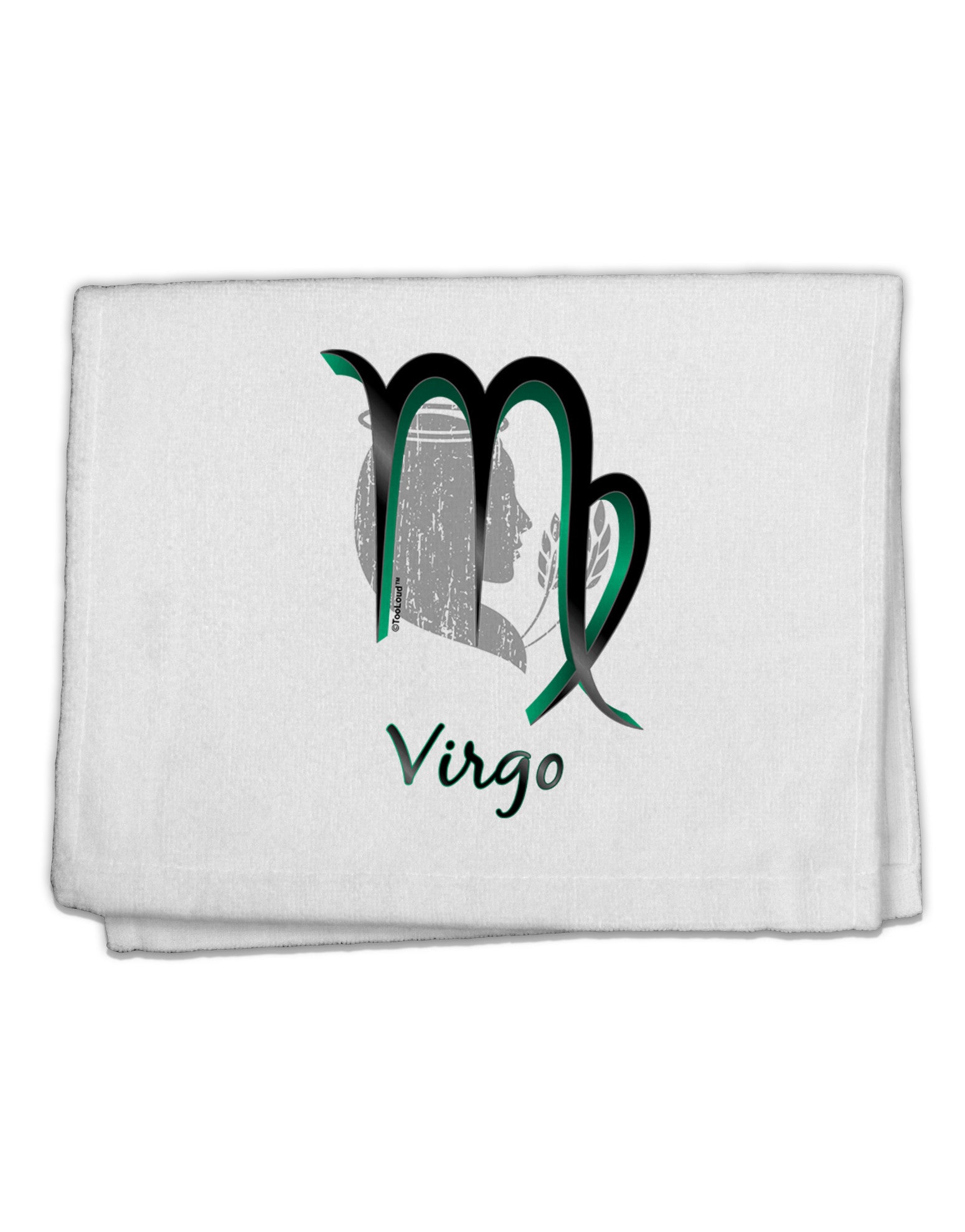 Virgo Symbol 11&#x22;x18&#x22; Dish Fingertip Towel-Fingertip Towel-TooLoud-White-Davson Sales