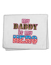 My Daddy is My Hero - Armed Forces - Pink 11&#x22;x18&#x22; Dish Fingertip Towel by TooLoud-Fingertip Towel-TooLoud-White-Davson Sales