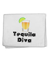 Tequila Diva - Cinco de Mayo Design 11&#x22;x18&#x22; Dish Fingertip Towel by TooLoud-Fingertip Towel-TooLoud-White-Davson Sales