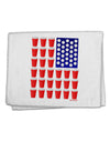 Beer Pong Flag 11&#x22;x18&#x22; Dish Fingertip Towel-Fingertip Towel-TooLoud-White-Davson Sales