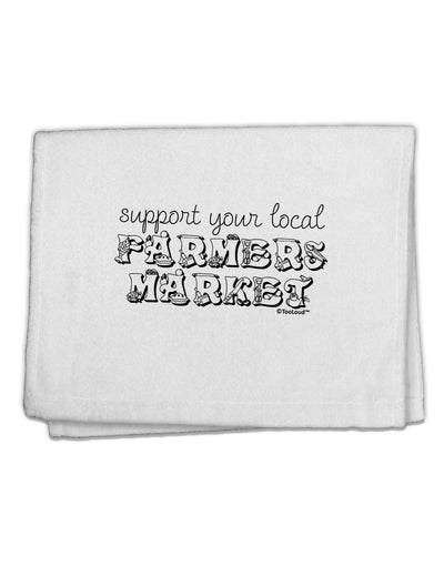 Support Your Local Farmers Market 11&#x22;x18&#x22; Dish Fingertip Towel-Fingertip Towel-TooLoud-White-Davson Sales