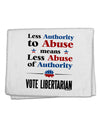 Libertarian Against Authority Abuse 11&#x22;x18&#x22; Dish Fingertip Towel-Fingertip Towel-TooLoud-White-Davson Sales