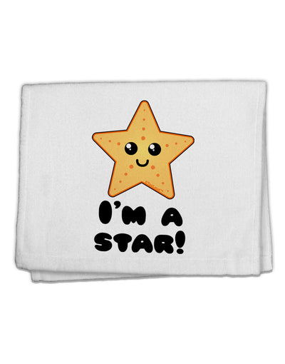 Cute Starfish - I am a Star 11&#x22;x18&#x22; Dish Fingertip Towel by TooLoud-Fingertip Towel-TooLoud-White-Davson Sales