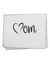 Mom with Brushed Heart Design 11&#x22;x18&#x22; Dish Fingertip Towel by TooLoud-Fingertip Towel-TooLoud-White-Davson Sales